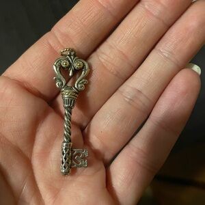 Sterling silver key pendant